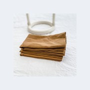 100% French Flax Linen Napkin- Set of 4 Ginger gallery detail image