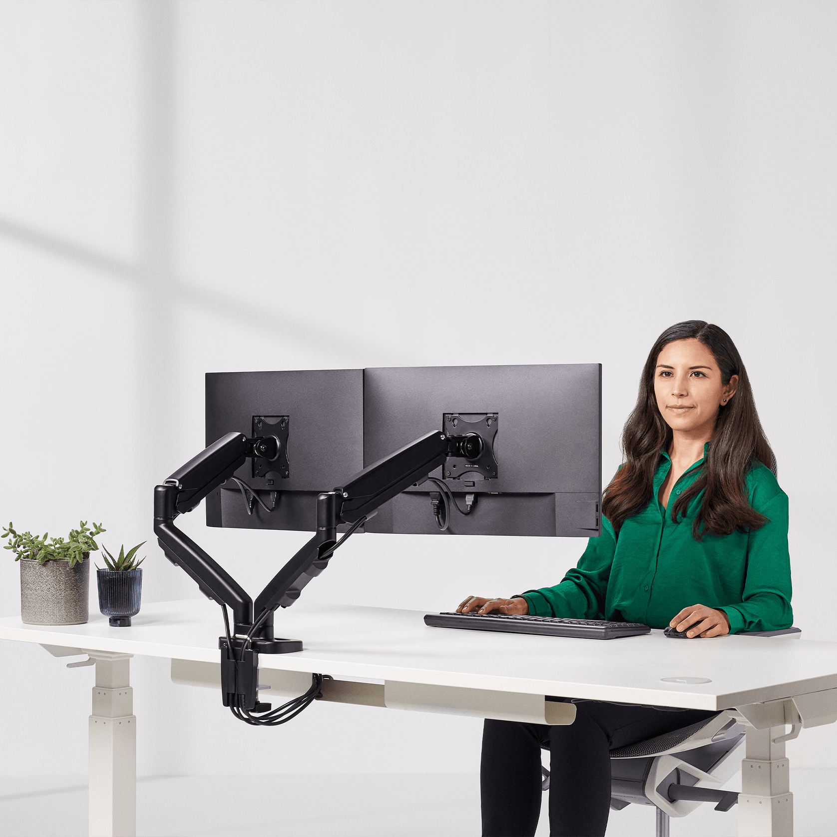 Eppa™ Dual Monitor Arm gallery detail image
