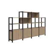 Grid 40 Storage/Open Display Wall 4-5 Tier 1500/1890h gallery detail image