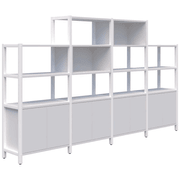 Grid 40 Storage/Open Display Wall 4-5 Tier 1500/1890h gallery detail image