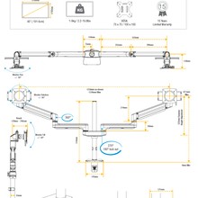 Tallo Modular™ 2FMS Monitor Arm gallery detail image