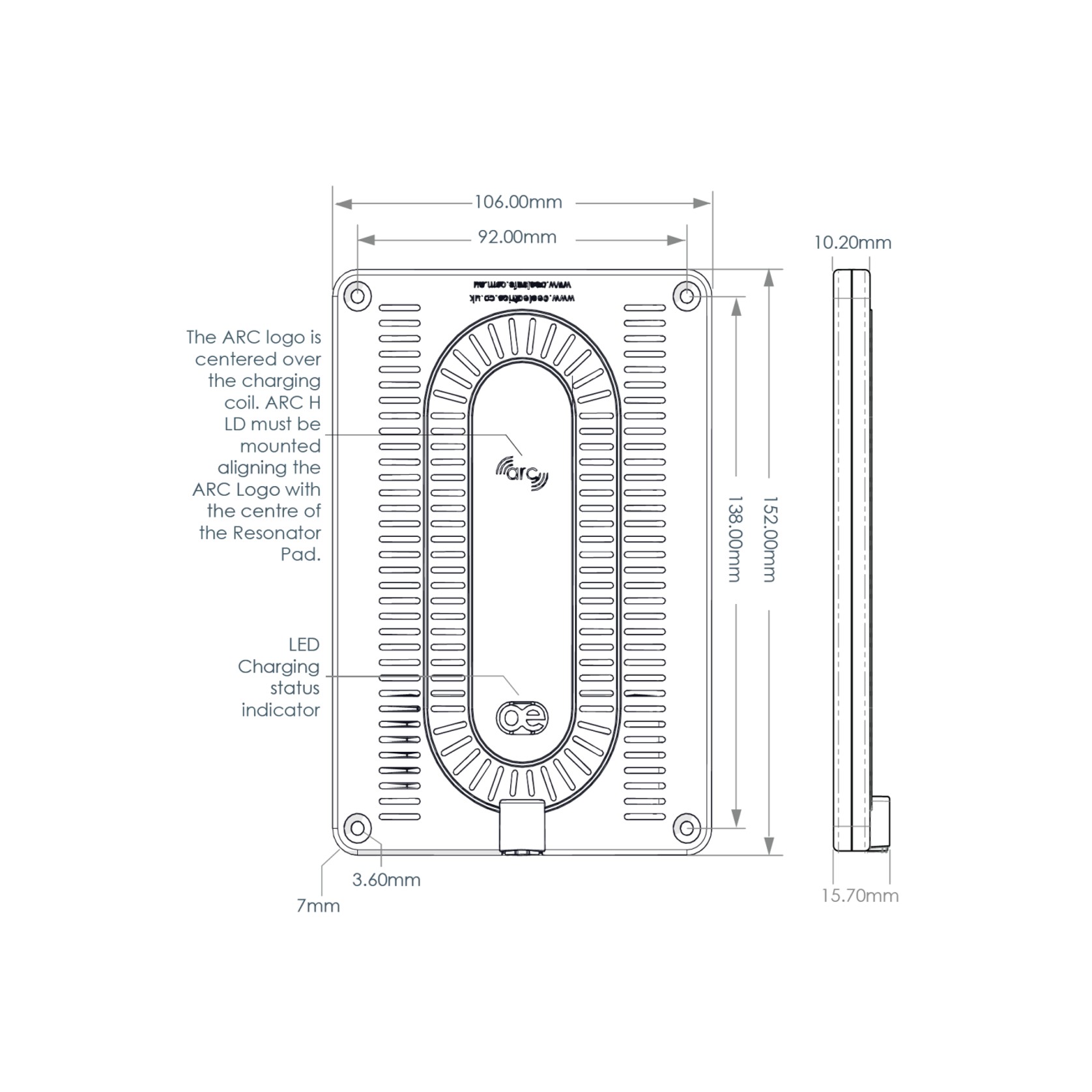ARC-H LD Wireless Charger gallery detail image