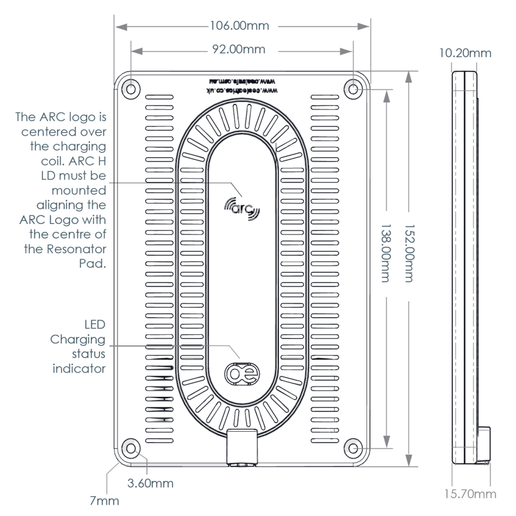 ARC-H LD Wireless Charger gallery detail image