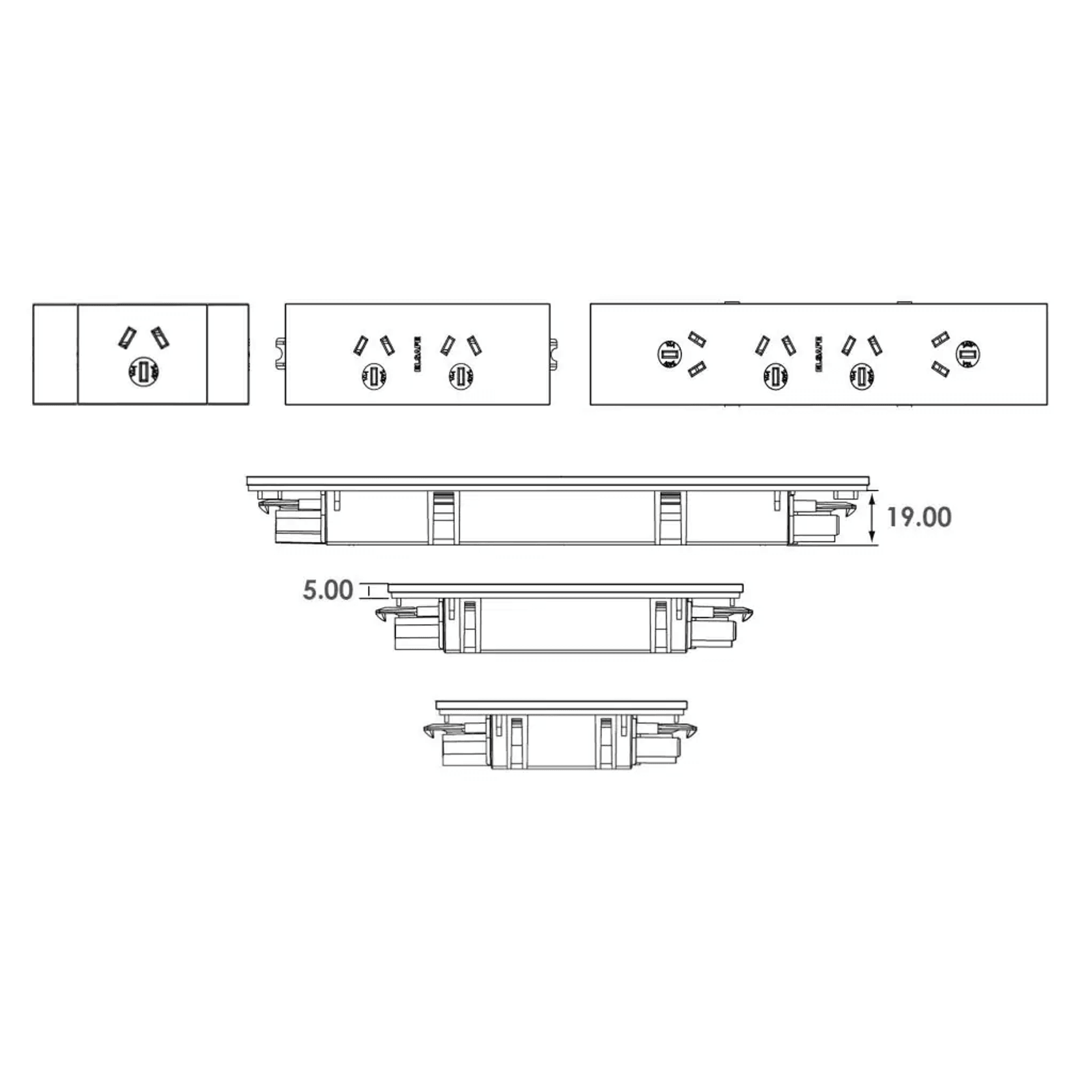 QikFIT Power, Data/AV, USB Charging Modules gallery detail image