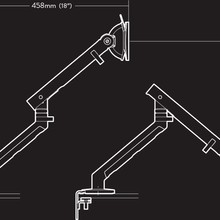 Flo Single Monitor Arm by Herman Miller gallery detail image