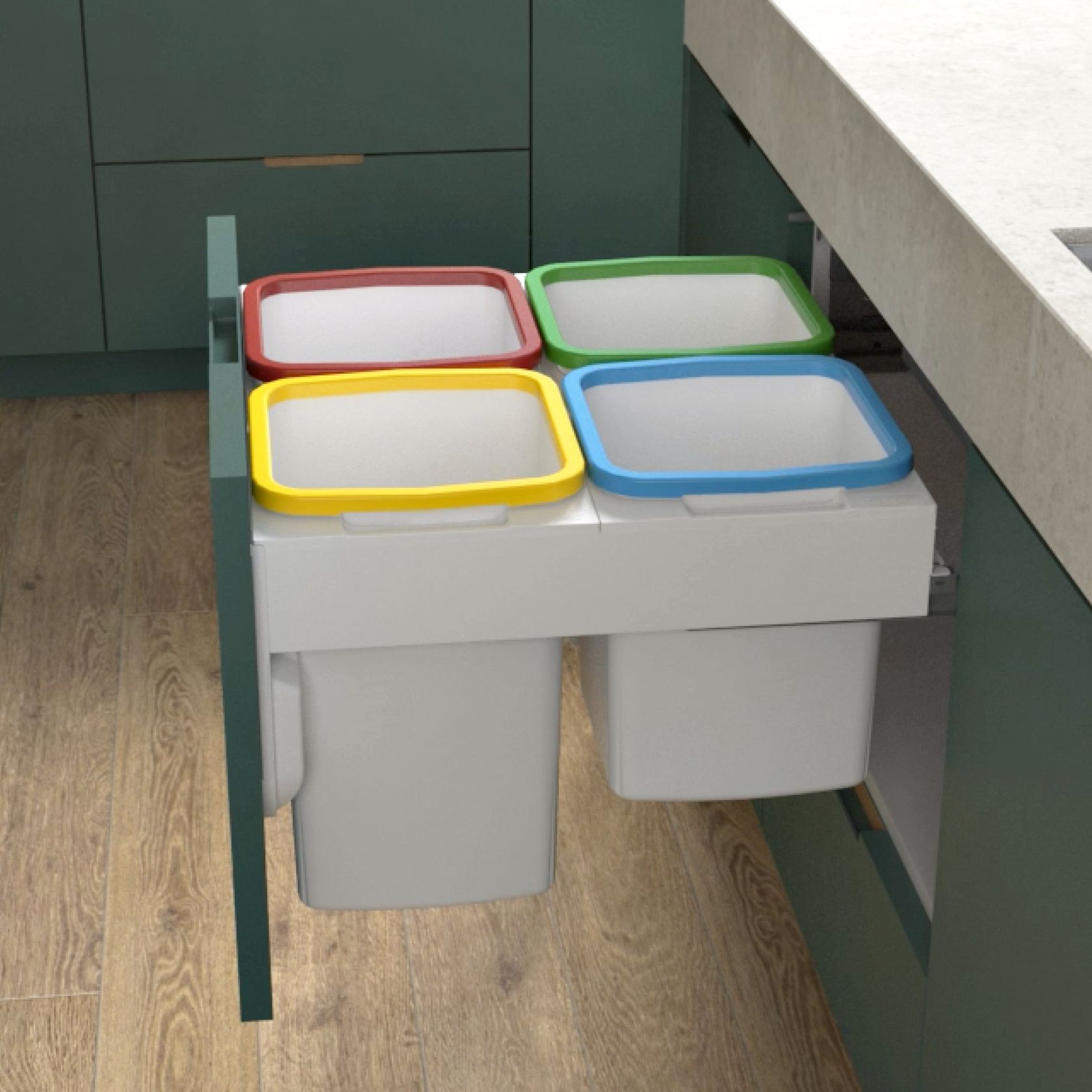 Waste + Recycling at Work | Colour Coded Liner Holders gallery detail image