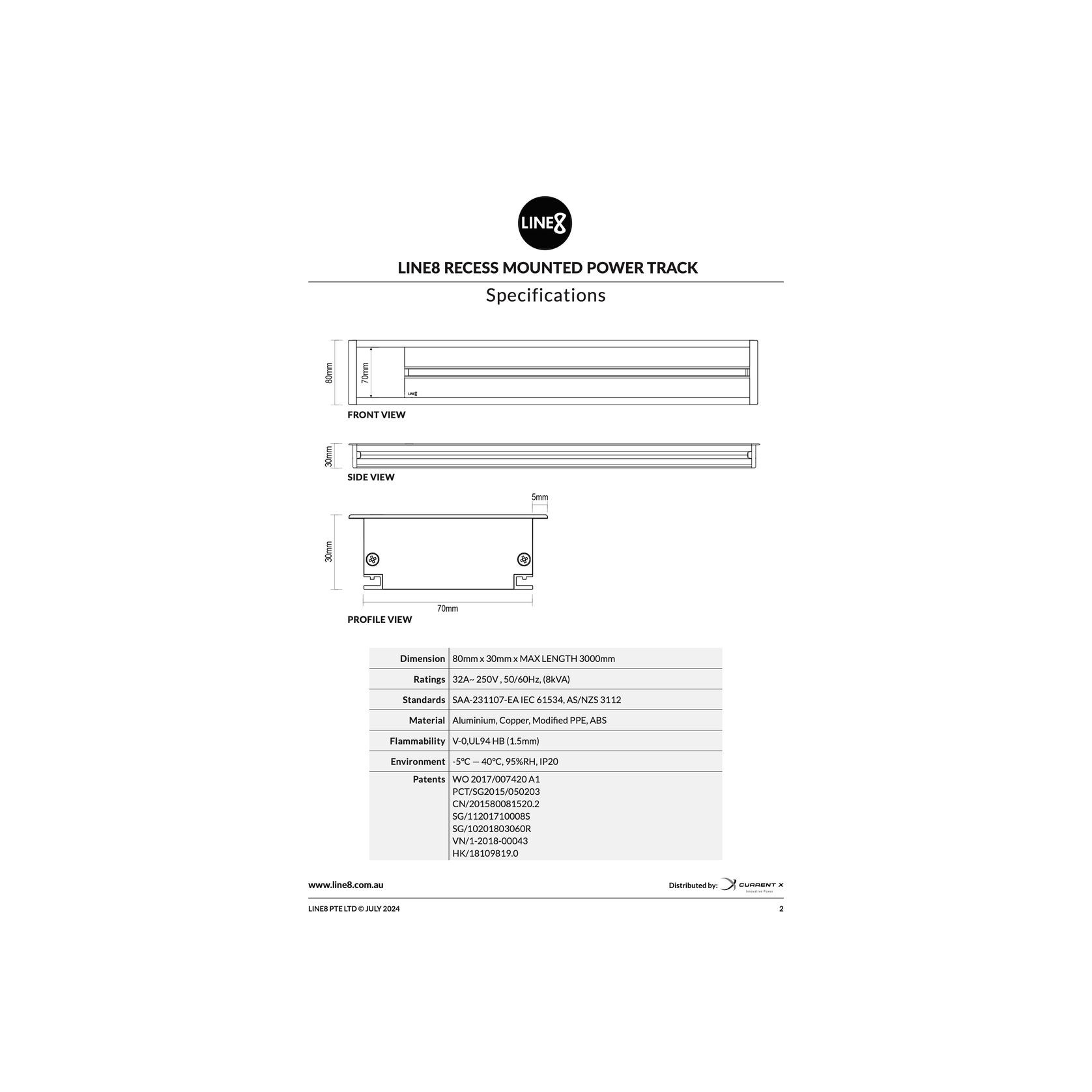 Line8 Power Track and Power Sockets gallery detail image