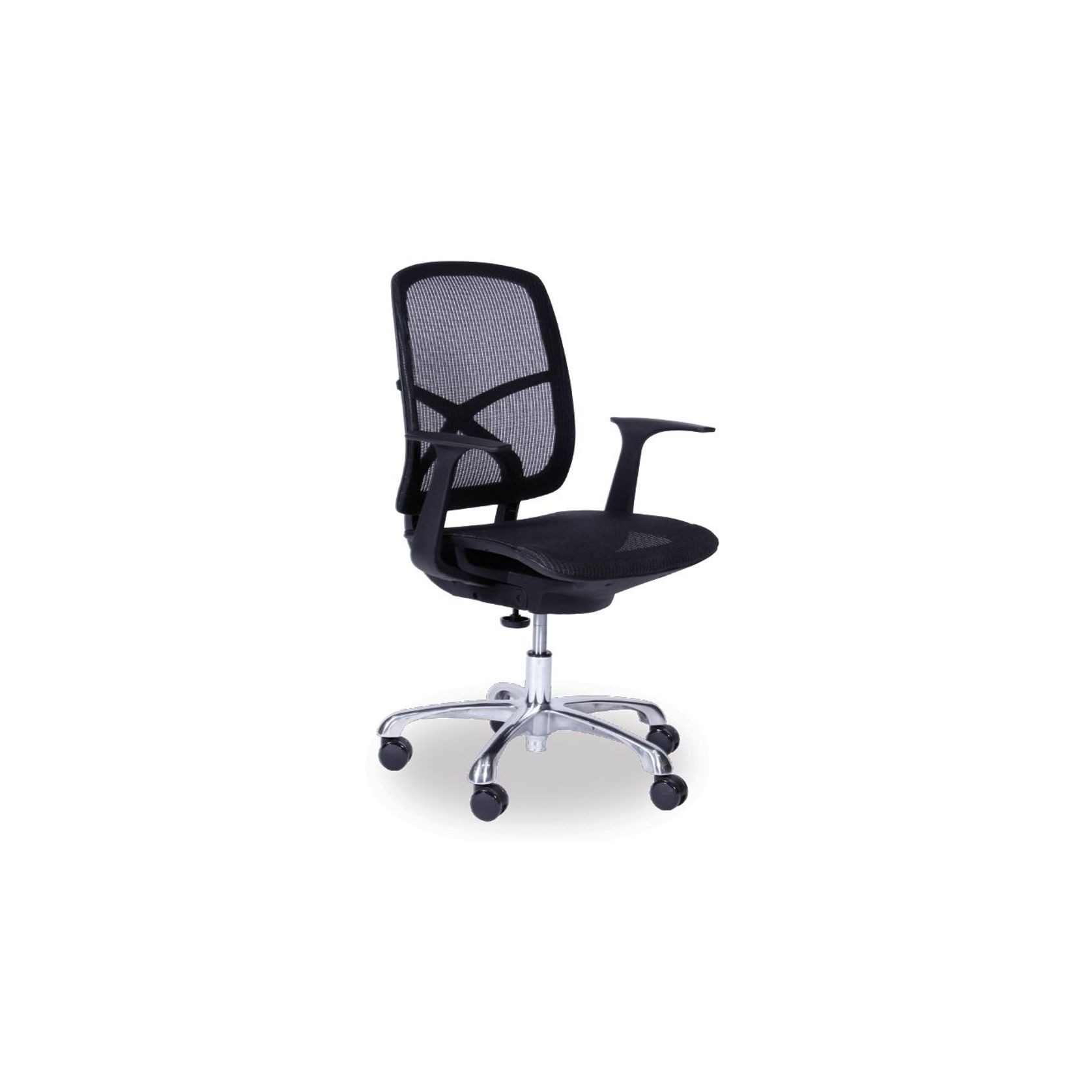 Chilli Black/Black Office Chair - Low Back gallery detail image