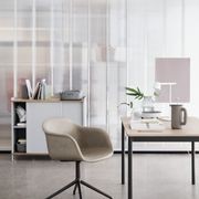Fiber Swivel Base Upholstered Swivel Chair gallery detail image