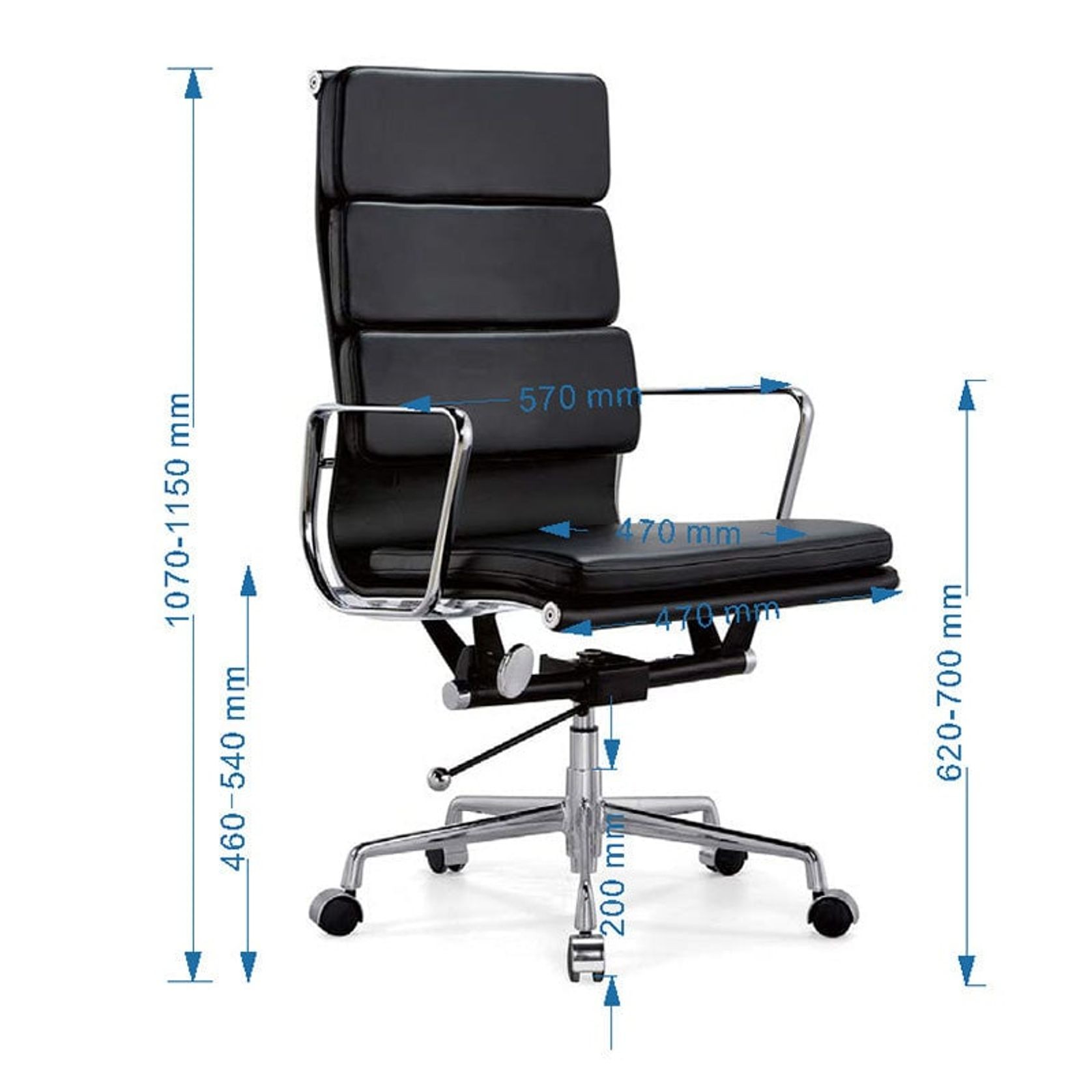 ANDOR High Back Office Chair - Black gallery detail image