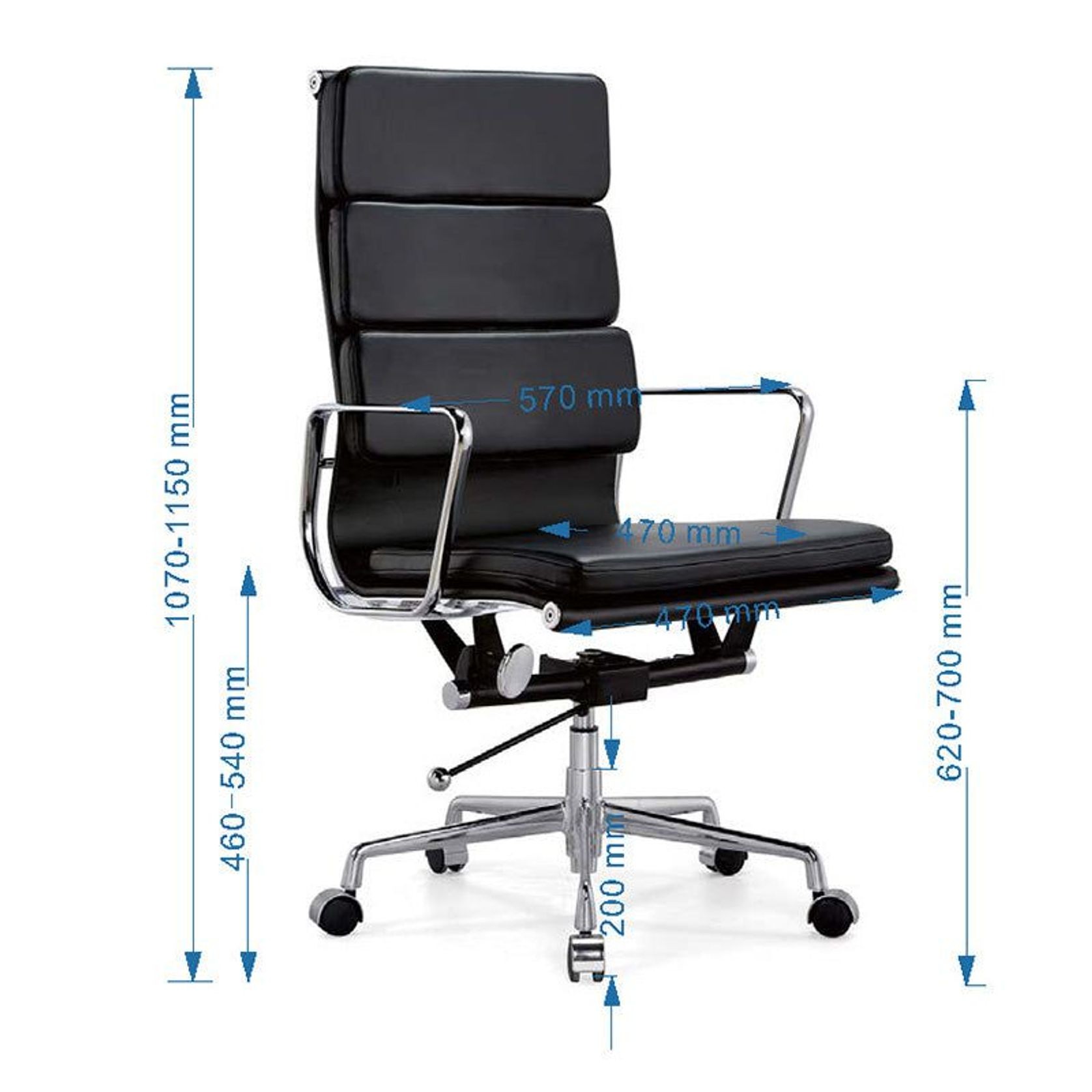ANDOR High Back Office Chair - Black gallery detail image
