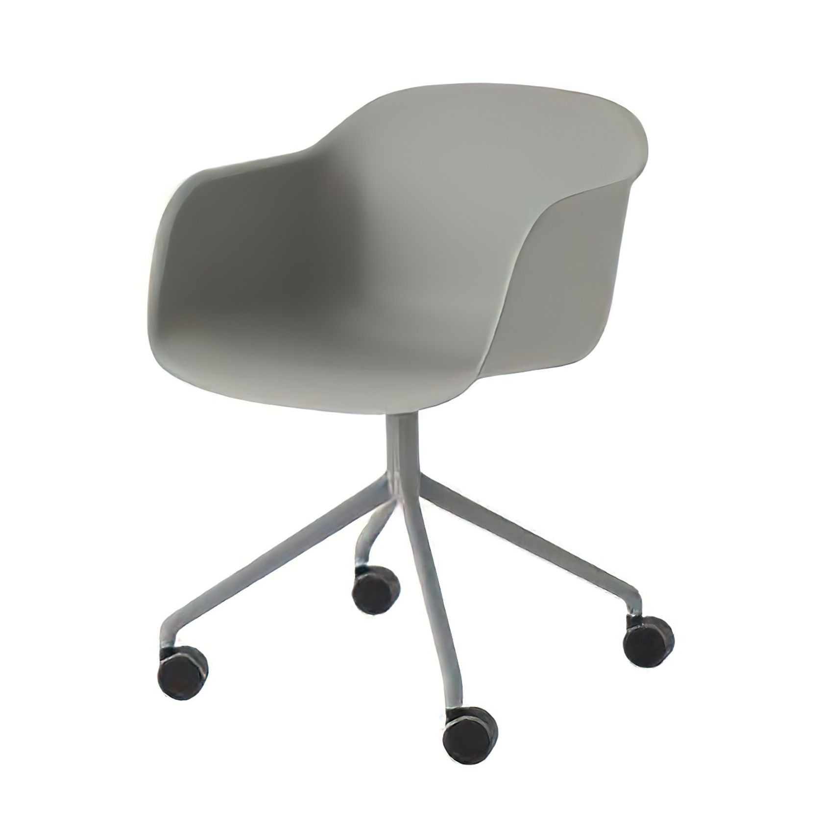 Fiber Armchair Swivel Base w/Castors gallery detail image