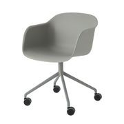 Fiber Armchair Swivel Base w/Castors gallery detail image