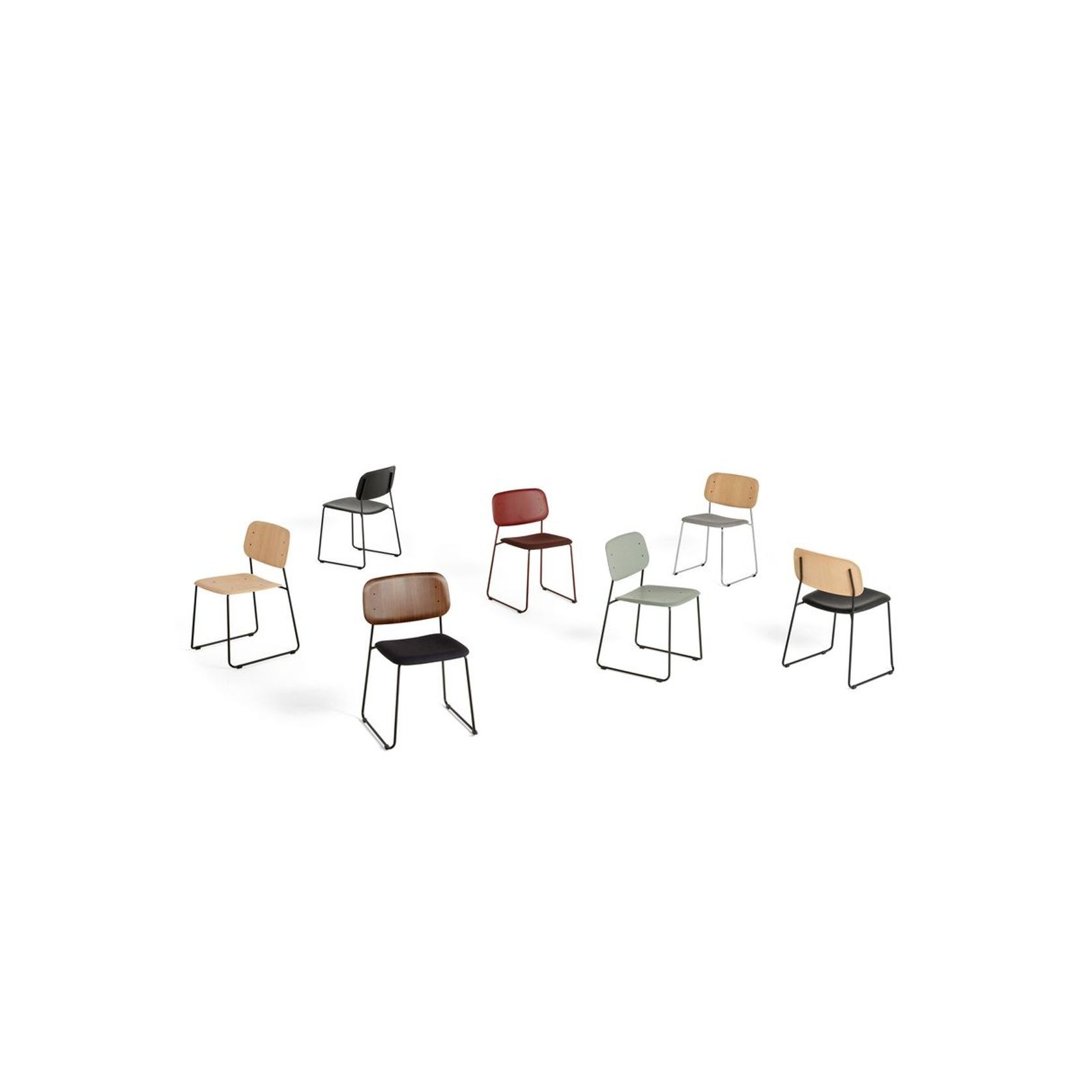 Soft Edge 10 Chair Sled Seat Upholstery by HAY gallery detail image