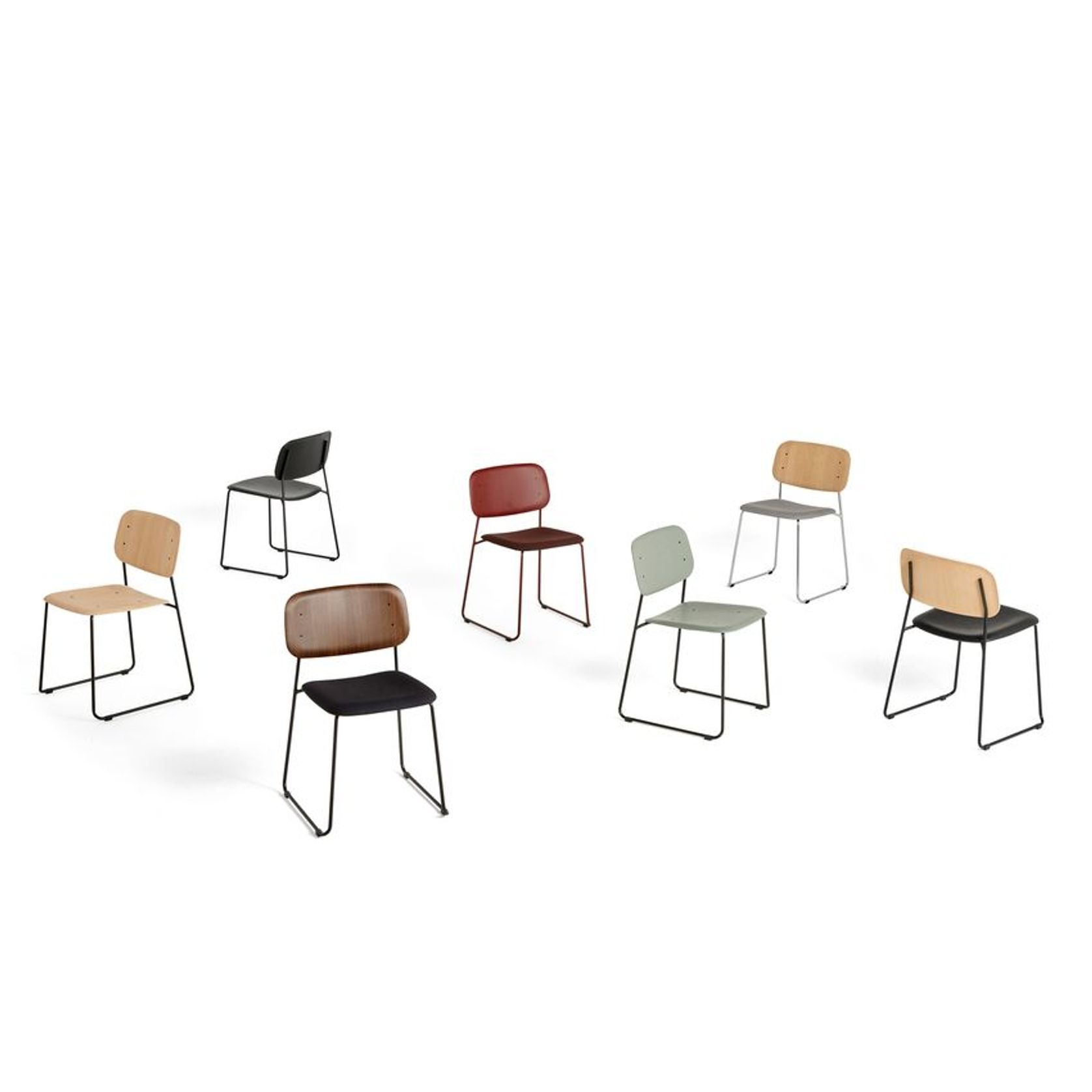 Soft Edge 10 Chair Sled Seat Upholstery by HAY gallery detail image