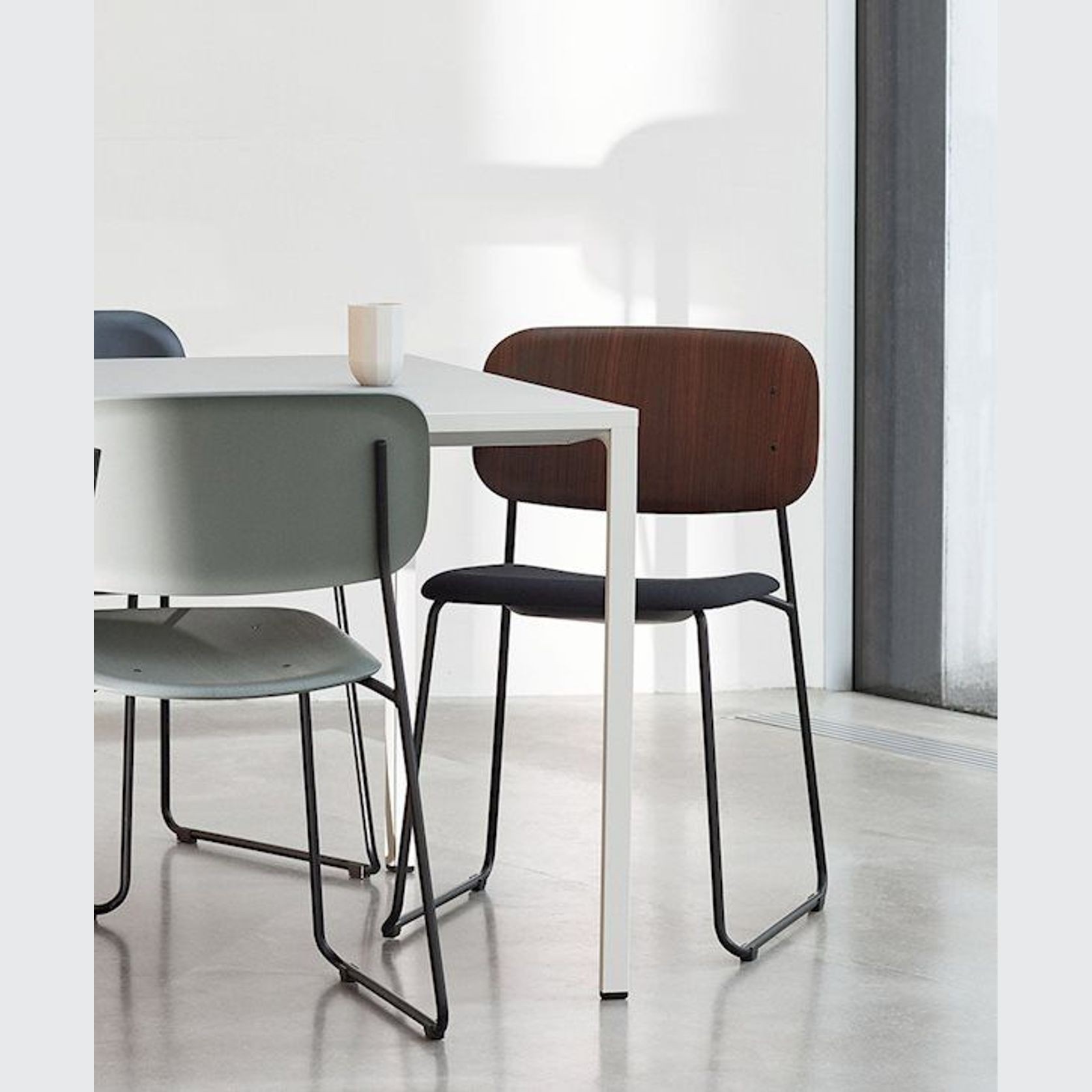 Soft Edge 10 Chair Sled Seat Upholstery by HAY gallery detail image