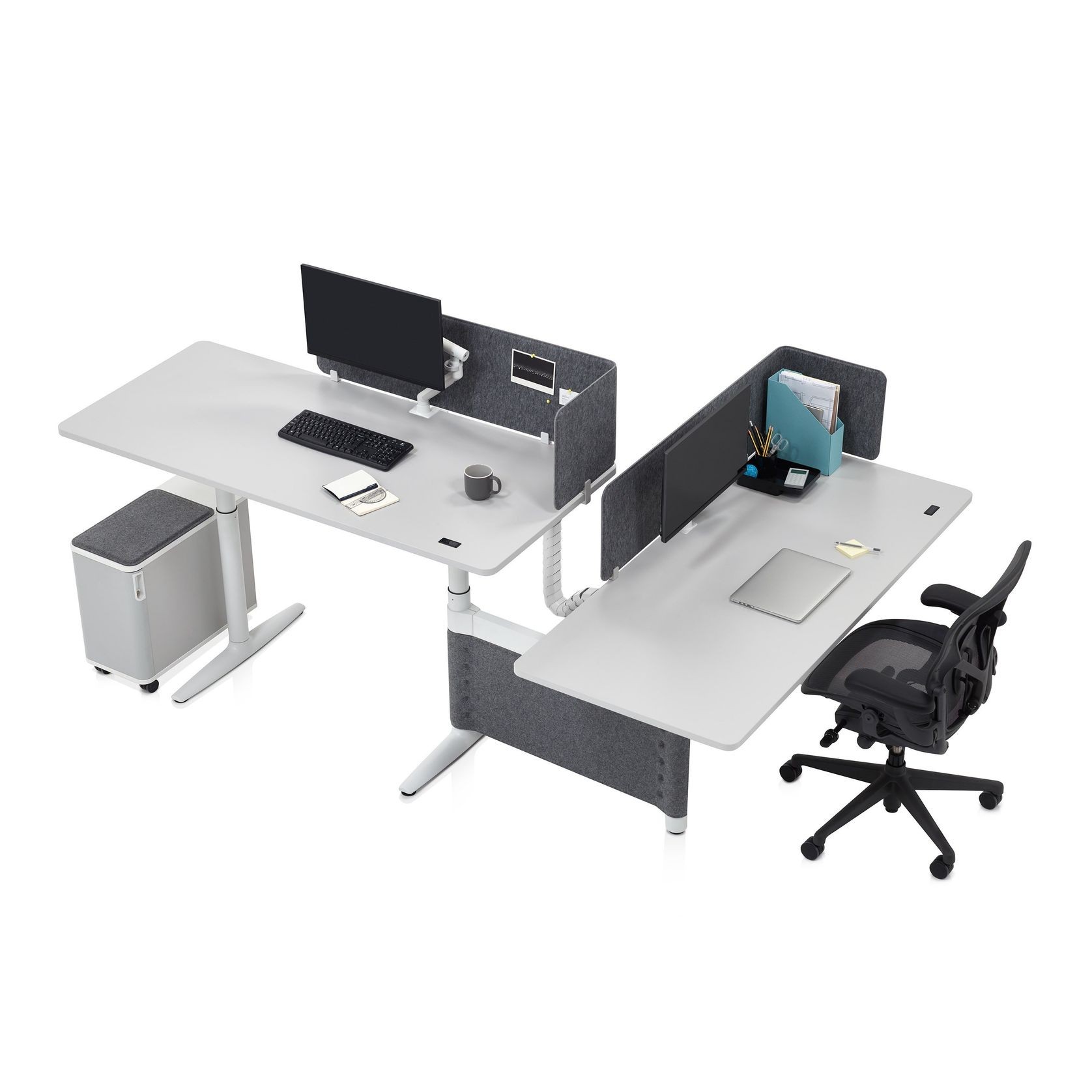 Herman Miller Atlas Sit To Stand Desk Pod 2 gallery detail image