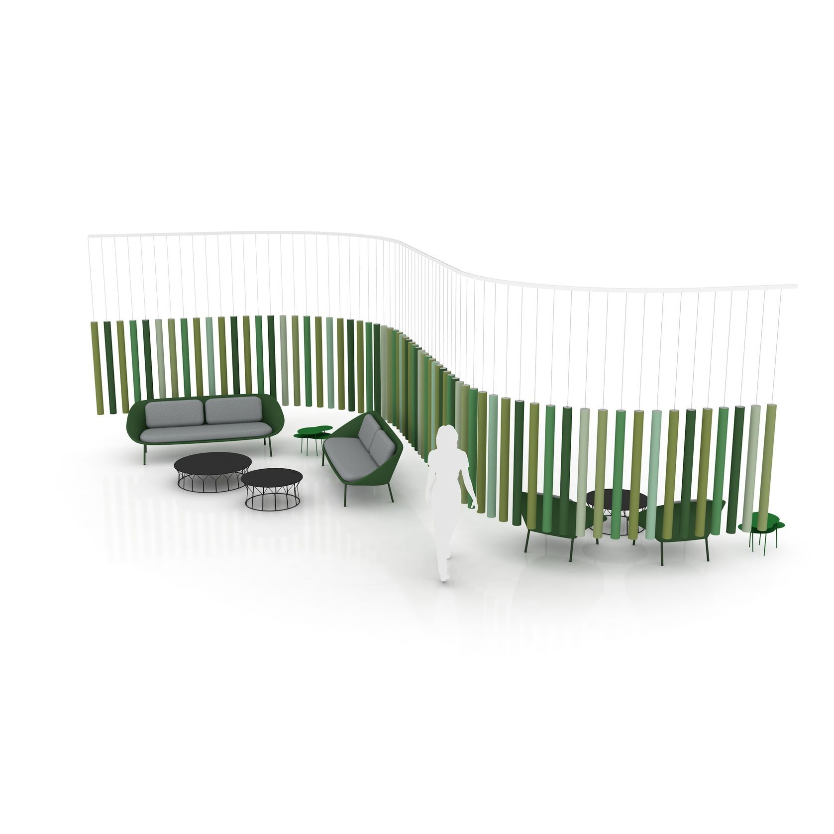 Soundsticks® Radius Wall Divider by Andrea Ruggiero gallery detail image