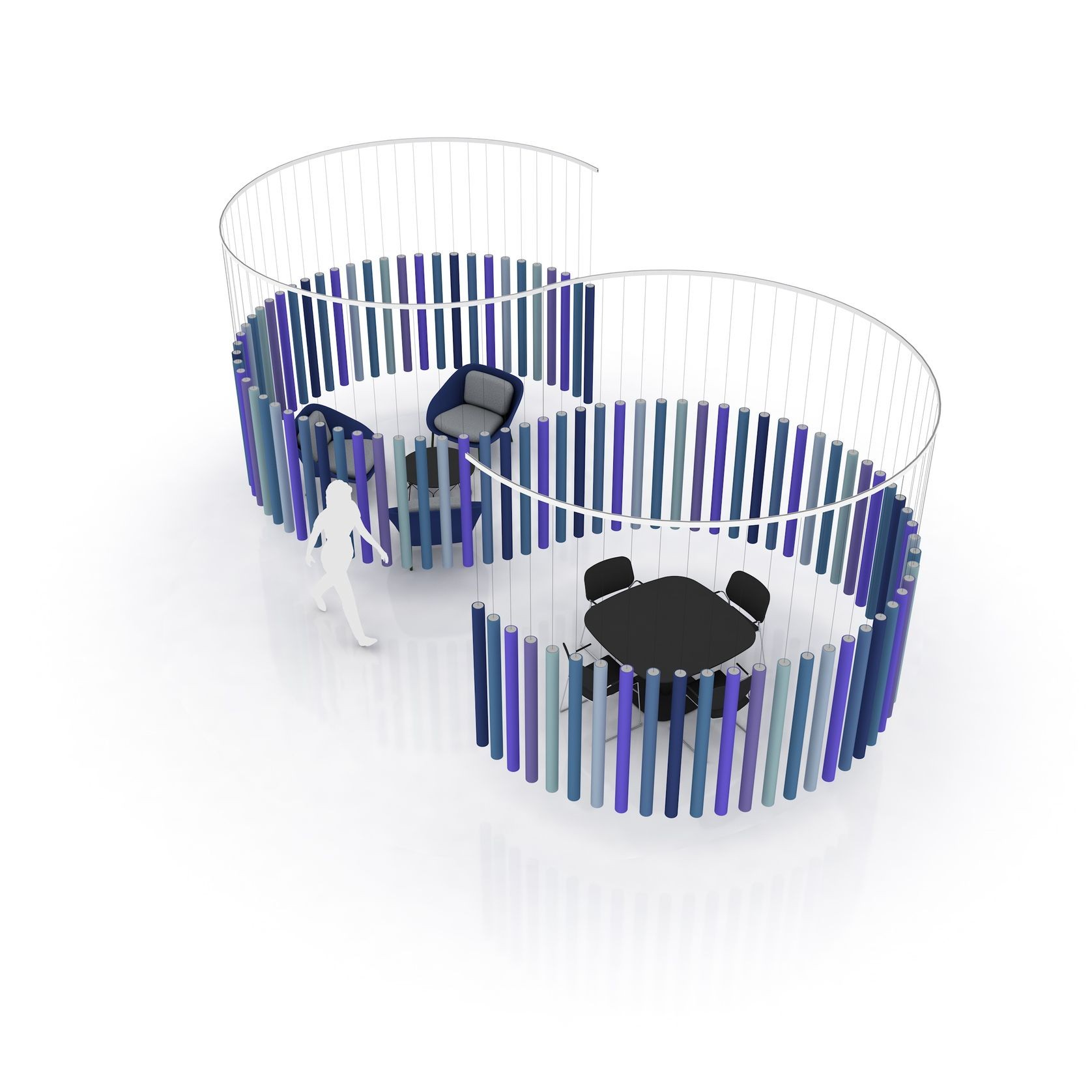 Soundsticks® Radius Wall Divider by Andrea Ruggiero gallery detail image