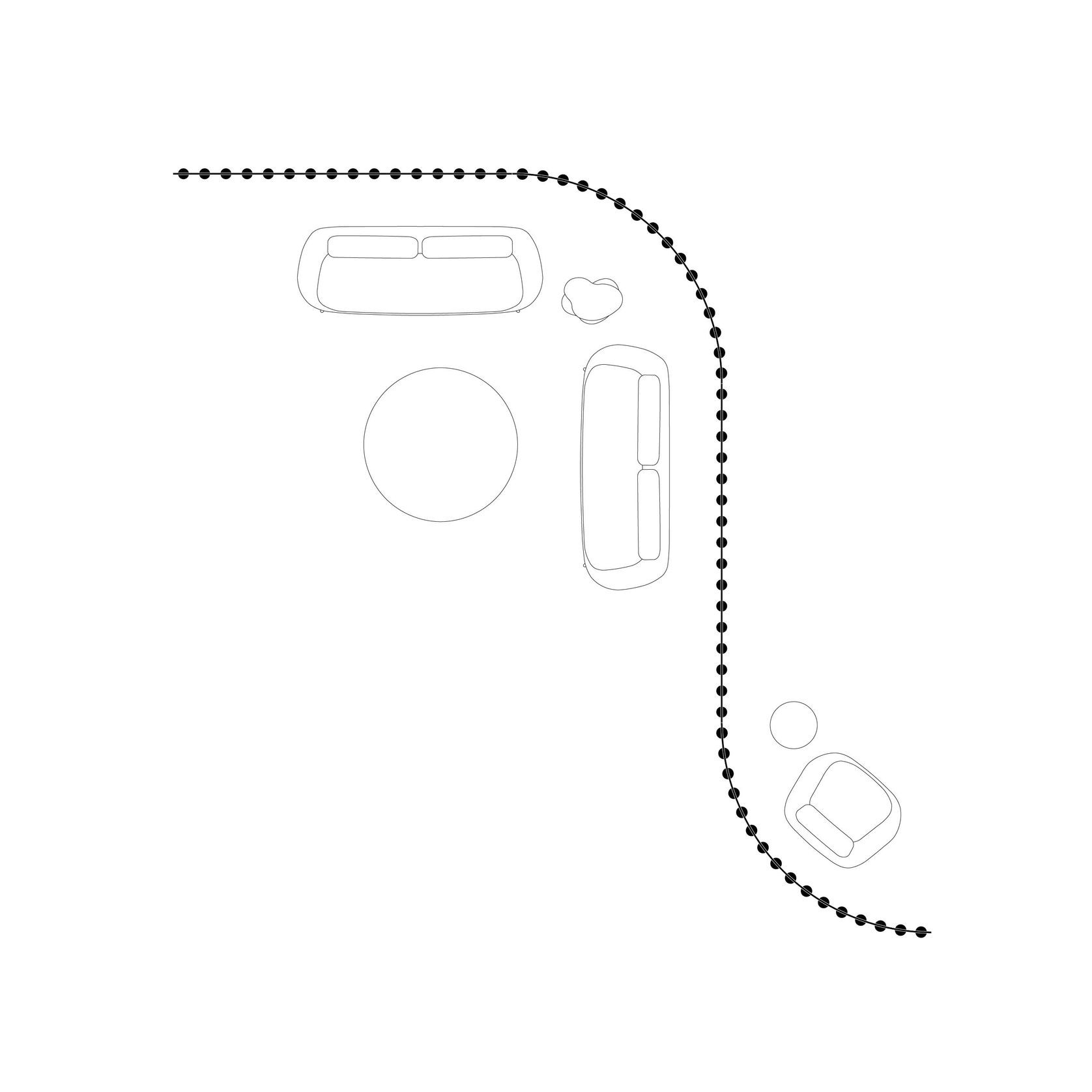 Soundsticks® Radius Wall Divider by Andrea Ruggiero gallery detail image