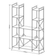 Axel 3PCE Shelving Unit U shape Tall | Black Steel gallery detail image