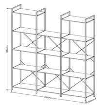 Axel 3PCE Shelving Unit U Shape Medium | Black Steel gallery detail image