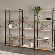 Axel 3PCE Shelving Unit U Shape Medium | Black Steel gallery detail image