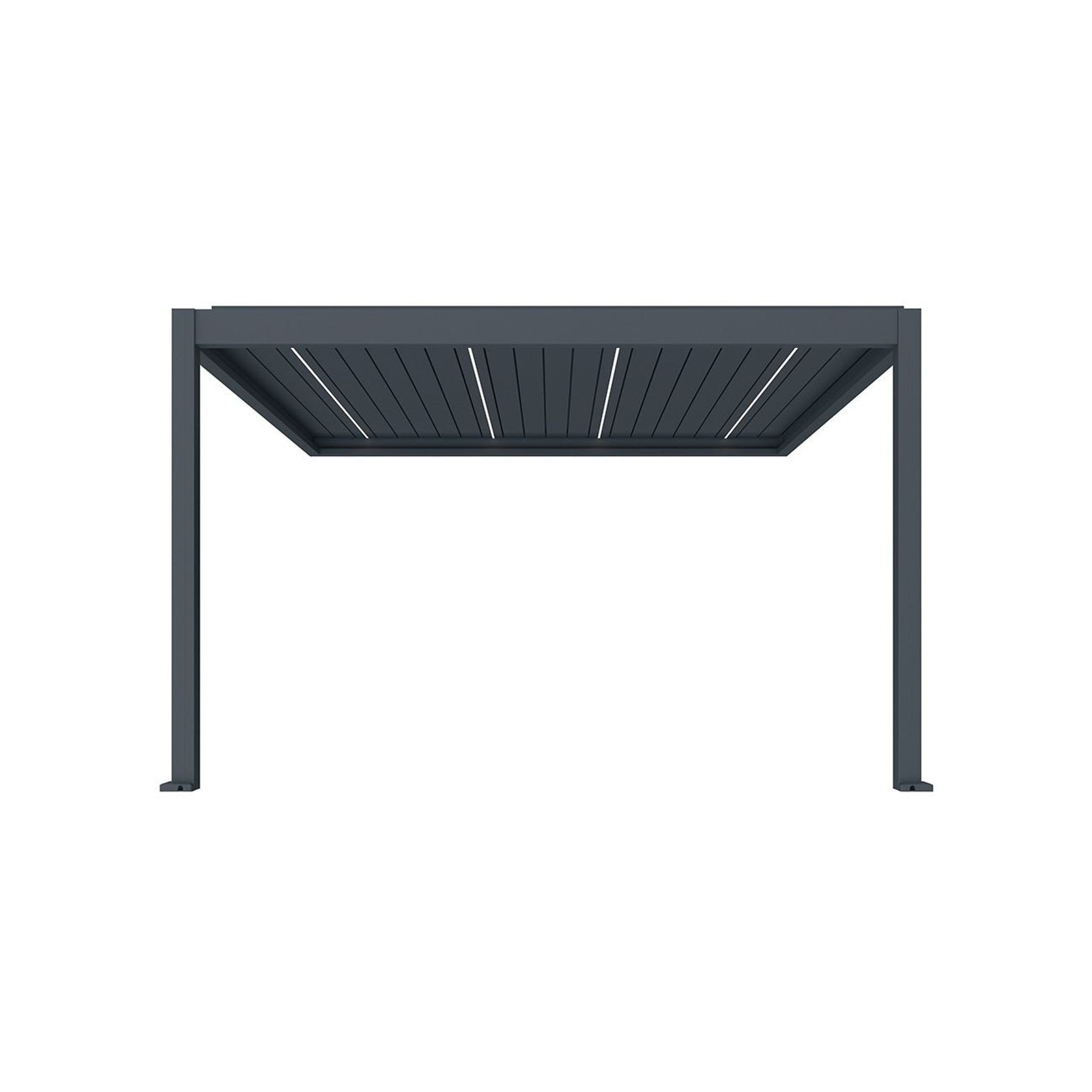 Caribbean Motorised Wall Mounted Louvre Roof Aluminium Pergola gallery detail image