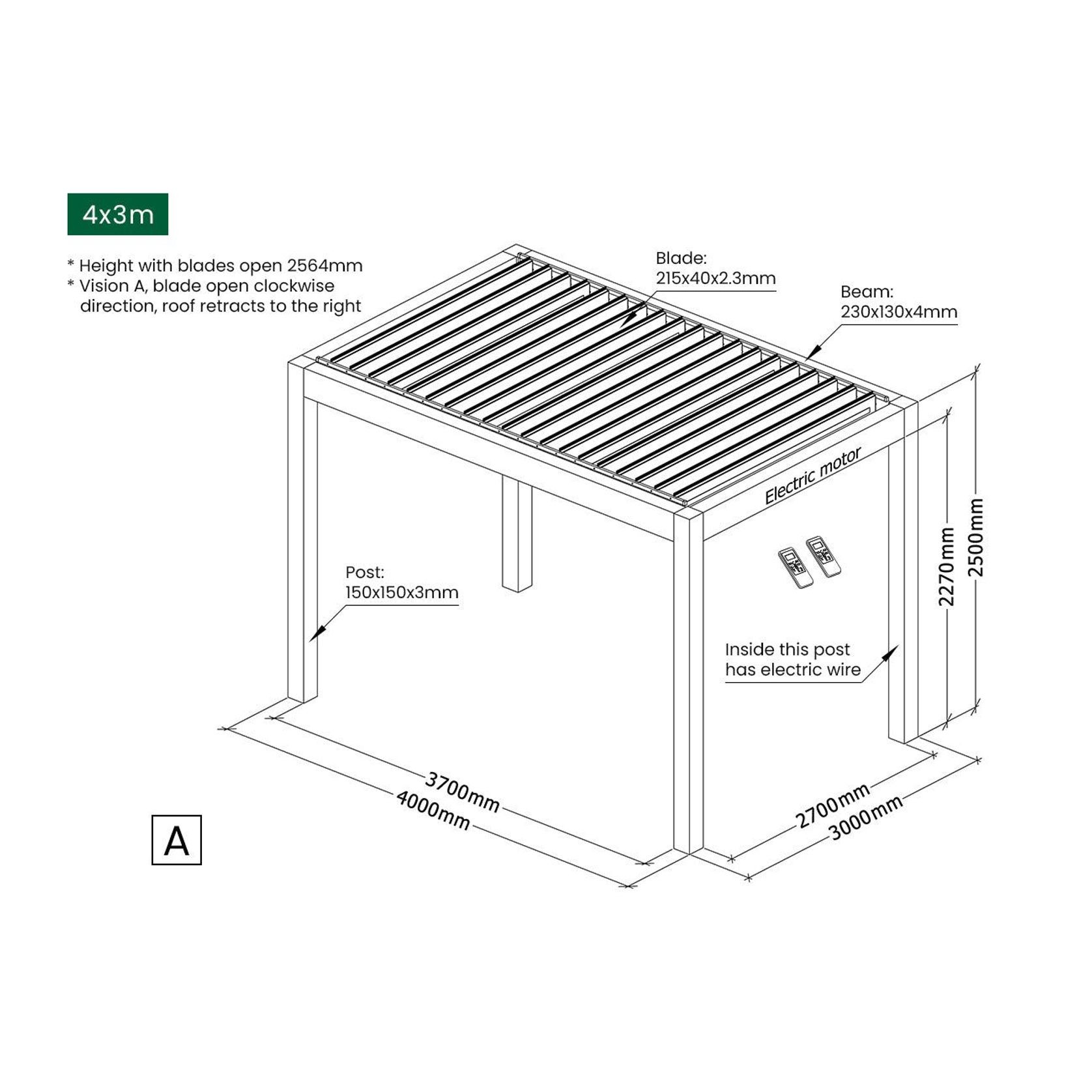 Mediterranean-PRO MAX Motorised Retractable Louvre Roof System gallery detail image