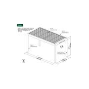 Mediterranean Motorised Retractable Louvre Roof System gallery detail image