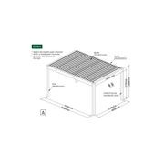 Mediterranean Motorised Retractable Louvre Roof System gallery detail image