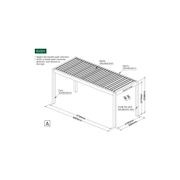 Mediterranean Motorised Retractable Louvre Roof System gallery detail image