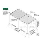 Caspian Motorised Freestanding Louvre Roof Aluminium Pergola gallery detail image