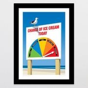 Chance Of Ice Cream Art Print gallery detail image