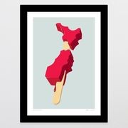 NZ On A Stick Art Print gallery detail image