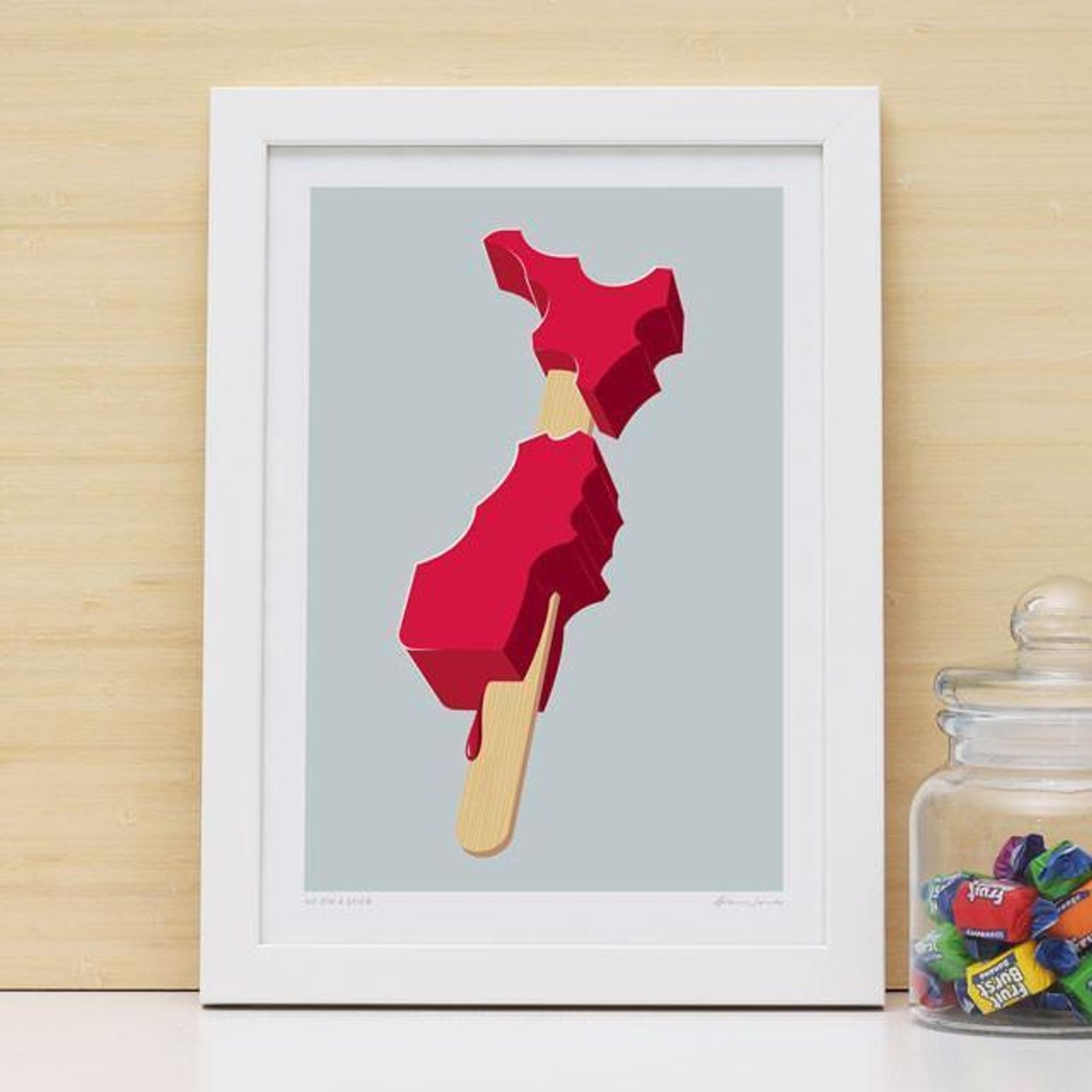 NZ On A Stick Art Print gallery detail image