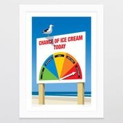 Chance Of Ice Cream Art Print gallery detail image