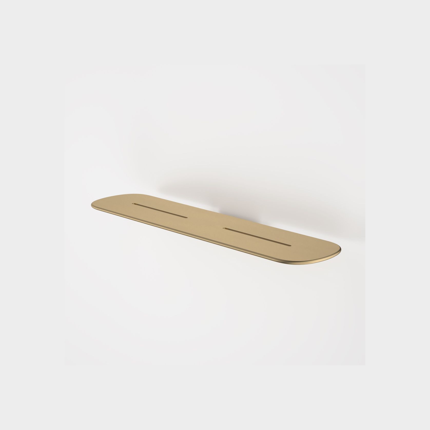 Contura II Bathroom Shelf  | Brushed Brass gallery detail image