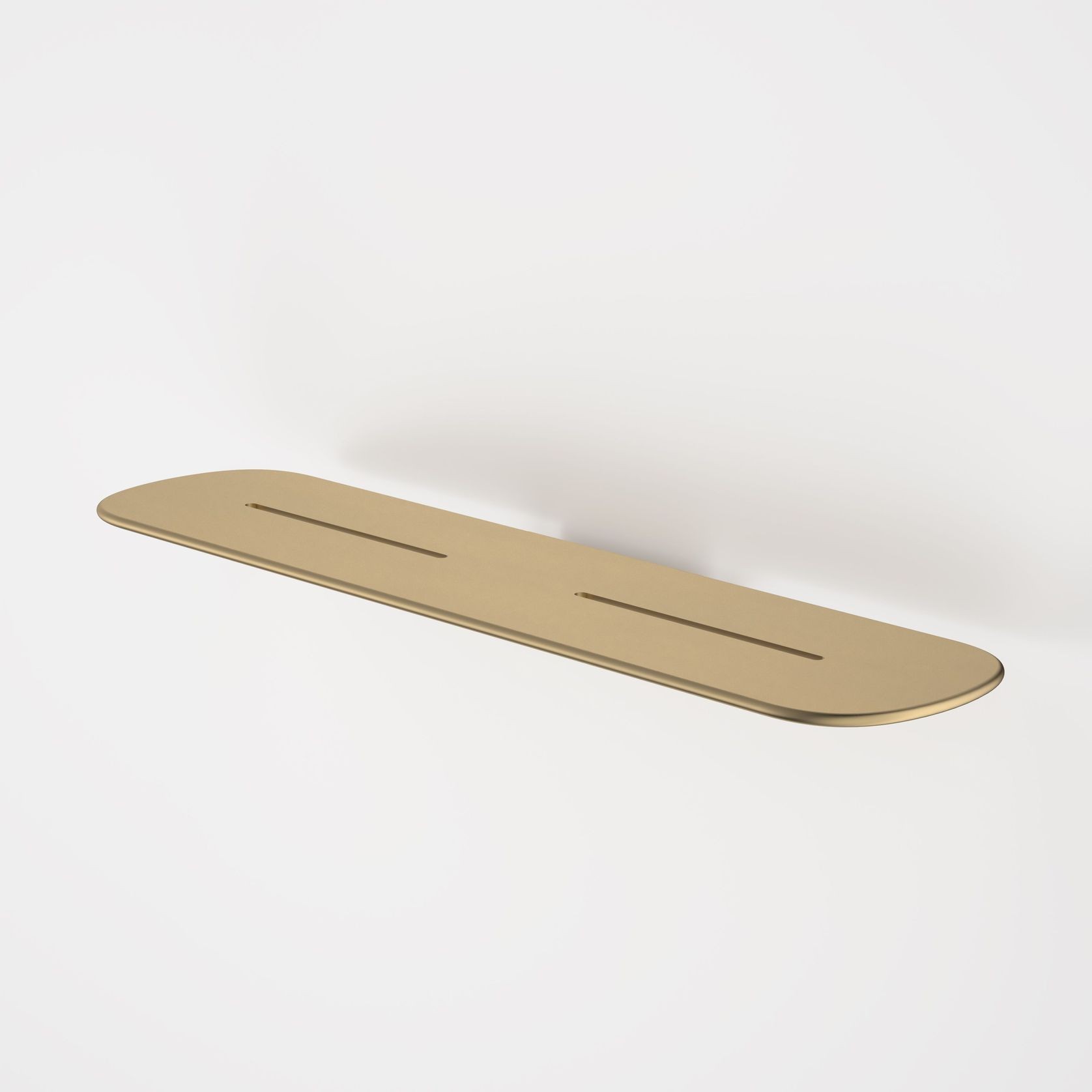 Contura II Bathroom Shelf  | Brushed Brass gallery detail image
