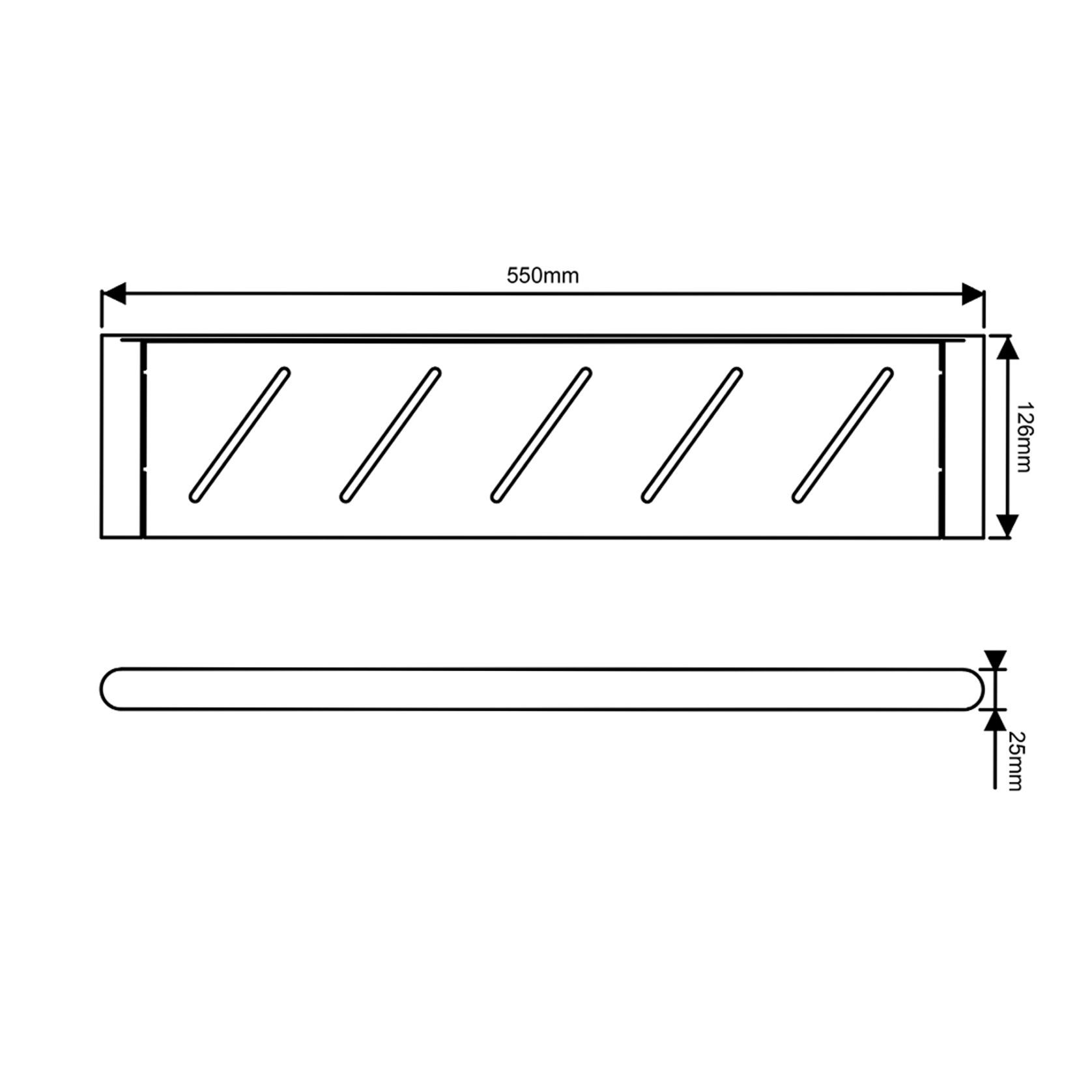 Rushy Shelf Brushed Nickel gallery detail image