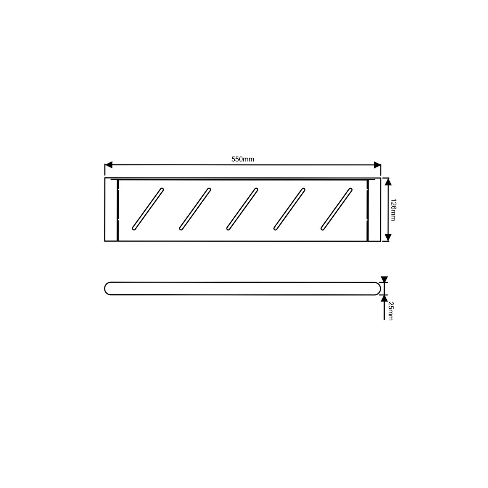 Rushy Shelf Brushed Brass gallery detail image