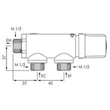 Delabie Premix Compact Thermostatic Mixing Valve gallery detail image