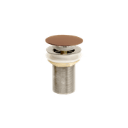 Clikclak Overflow Pop-Up Dome Waste Brushed Copper gallery detail image