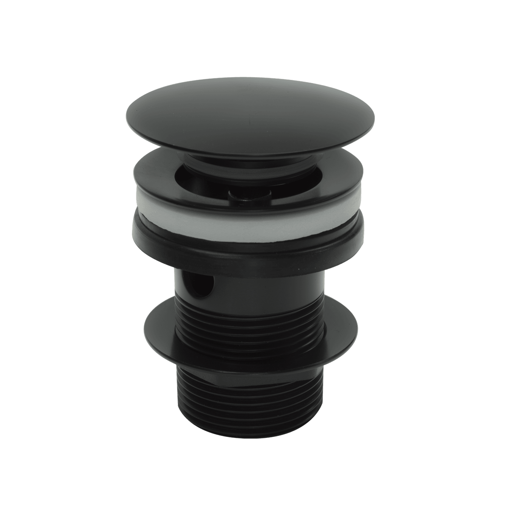 Clikclak Overflow Pop-Up Dome Waste Matte Black gallery detail image