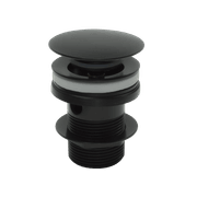 Clikclak Overflow Pop-Up Dome Waste Matte Black gallery detail image