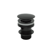 Clikclak Overflow Pop-Up Dome Waste Matte Black gallery detail image