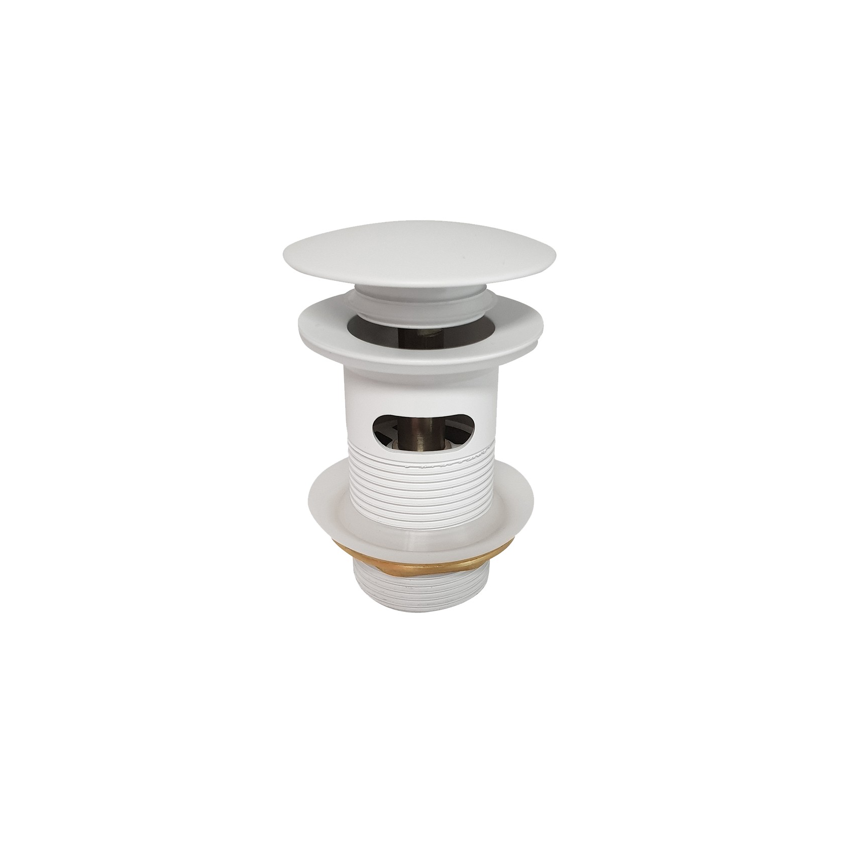 Clikclak Overflow Pop-Up Dome Waste Matte White gallery detail image