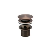 Clikclak Overflow Pop-Up Dome Waste Oil Rubbed Bronze gallery detail image