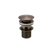 Clikclak Overflow Pop-Up Dome Waste Oil Rubbed Bronze gallery detail image