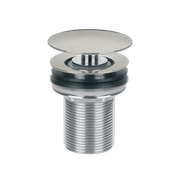 Clikclak Overflow Pop-Up Dome Waste Brushed Stainless gallery detail image